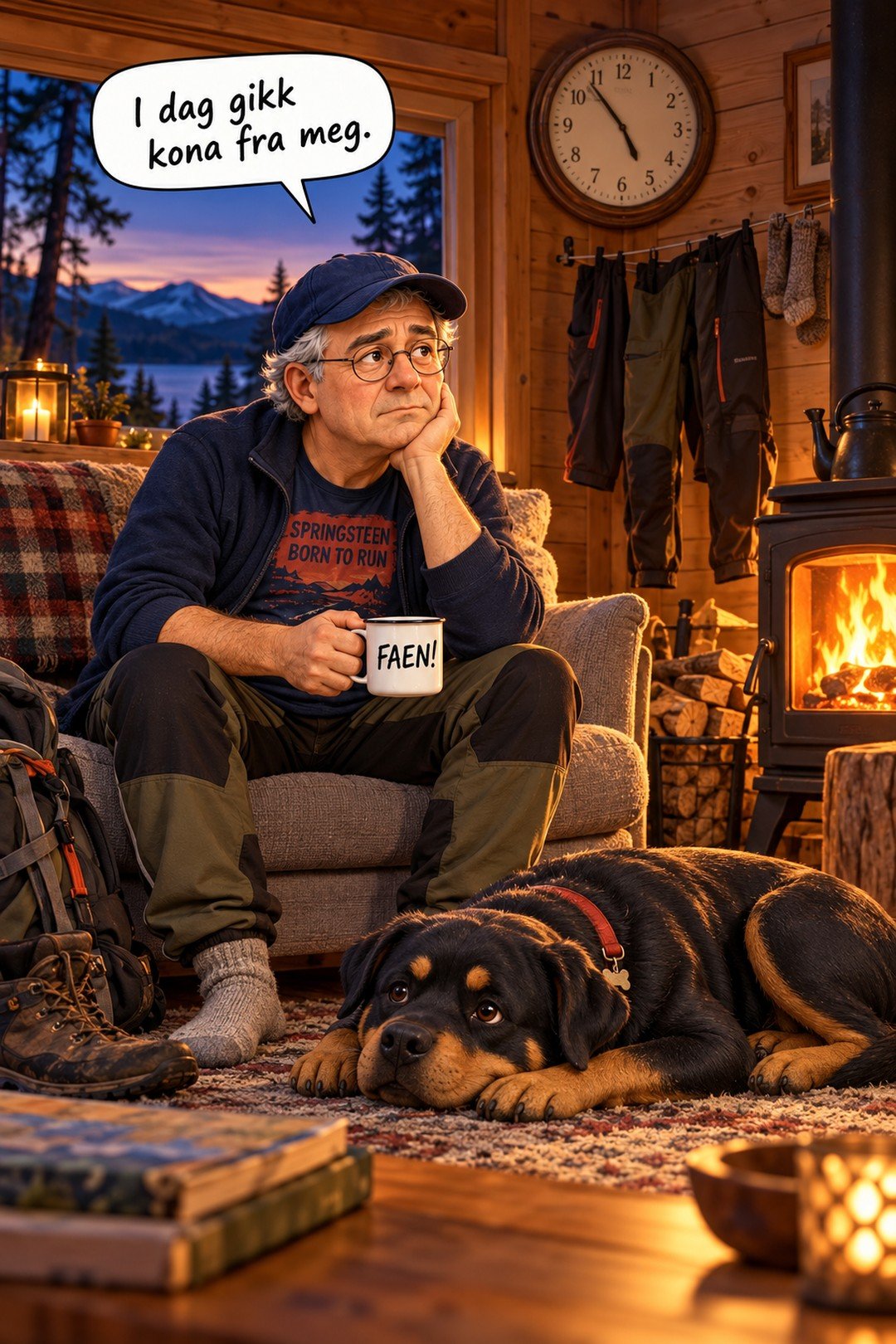 Kona gikk fra meg